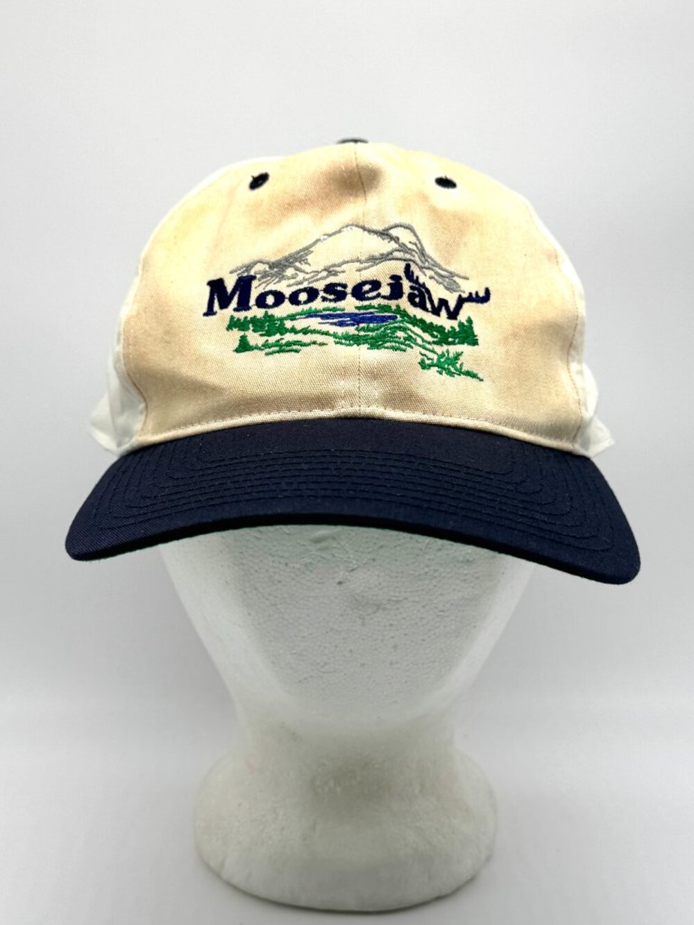 Vintage Moosejaw Snapback Adjustable Hat Two Tone Broner